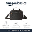 AMAZON BASICS 11.6 INCH LAPTOP BAG WITH SHOULDER STRAP, 1-PACK - BLACK - Like New