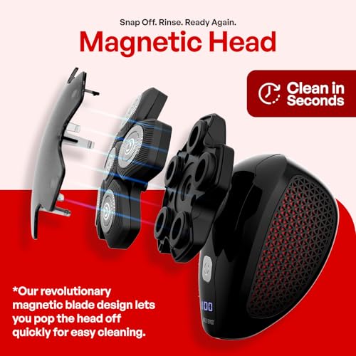 THE BALD EXPRESS ELECTRIC HEAD SHAVERS FOR BALD MEN - BALD BROTHERS - BLACK - Like New