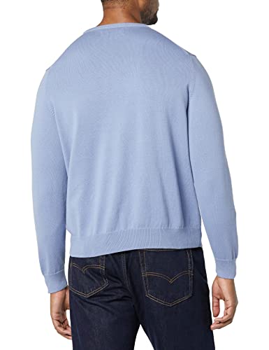Amazon Essentials Men's Cotton Long-Slee Sleeve Sweater Light Blue L - Brand New