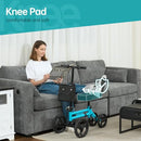 ELENKER ADJUSTABLE STEERABLE MEDICAL KNEE WALKER 10" WHEELS YF-9005E - BLUE - Like New