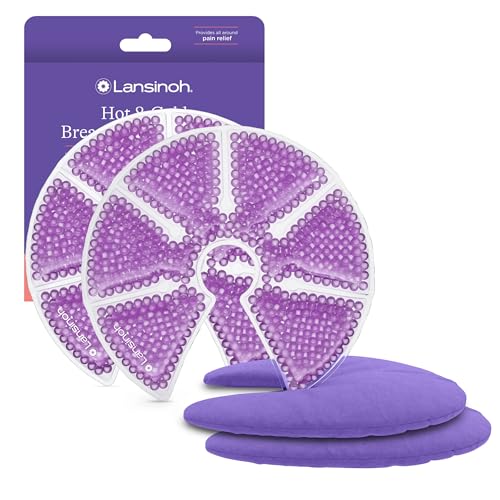 LANSINOH BREAST THERAPY PACKS HOT AND COLD BREAST-PADS POSTPARTUM ESSENTIALS - Brand New