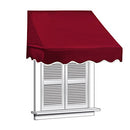 ALEKO 6x2 Window Awning Door Canopy 6-Foot Decorator - Burgundy - Brand New