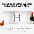 Garden Tailor Hardware Cloth Galvanized Wire Fencing 48in x 16.4ft 1.22 x 5m - Brand New