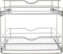 Real Solutions for real life 20 in Double Pullout Cabinet Organizer - silver - Like New