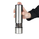 PEUGEOT ELIS SENSE ELECTRIC PEPPER MILL, U'SELECT, 8 IN, STAINLESS STEEL SILVER - Like New