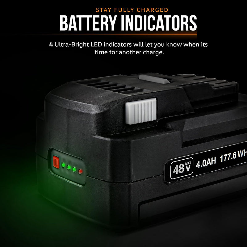 SuperHandy Rechargeable Lithium-Ion 48V 4Ah Battery - For Earth Auger, Utility