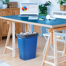 PLASTIC PRINCE 10 Gallon Trash Can Blue Recycle Bin B0CZ9SW7DQ - Blue - Like New