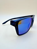OAKLEY SYLAS SUNGLASSES MATTE BLACK FRAME PRIZM SAPPHIRE LENSES 60-17-140 3P - Like New