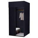 MORN Fitting Room 43x43x78 inch Changing Room Strong Shading Black B09GVQXWC1 - Brand New