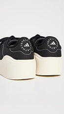 STELLA MCCARTNEY ADIDAS WOMEN'S COURT SNEAKERS - SIZE: MEN 8 - BLACK/WHITE - Like New