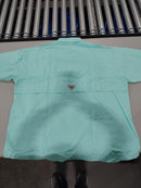 COLUMBIA PFG QUICK DRY SHIRT SIZE: MEN XL - TURQUOISE - Brand New