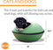 K&H Pet Products Thermo Mod Dream Pod Heated Cat Bed, 22 Inches - GREEN/BLACK - Like New