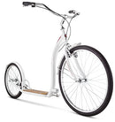 Schwinn Shuffle Kick Scooter Big 26" Air Fill 20" Beach Cruiser - White - Like New