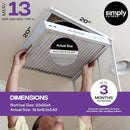 SIMPLY FILTERS 20X20X4 MERV 13 MPR 1500 AC FURNACE HVAC AIR FILTER 6 PACK WHITE - Brand New