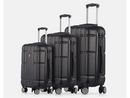 TUCCI MASSA SPINNER WHEELED SUITCASE 3 PIECE SET (20", 26", 30") - BLACK - Like New