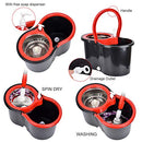 Mop and Bucket Set, 360° Spin Mop and Bucket with Wringer Set and 3 Microfiber - Like New