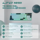 LTC NIMBLEBACK NB981 95% Mechanical Keyboard, WIRED RGB - FOREST GREEN - Like New
