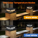Brightever 4x4 Post Solar Lights Solar Post Cap Lights Black 12-Pack - Like New
