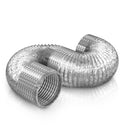 TBCDHCMC 10 INCH SINGLE-LAYER ALUMINUM PET FLEXIBLE DRYER VENT HOSE - ALUMINUM - Like New
