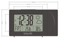 EXPLORE SCIENTIFIC PROJECTION CLOCK, WEATHER FORECAST, OUTDOOR SENSOR - GRAY - Like New