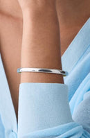 kate spade new york "Idiom Bangles" Find The Silver Lining Solid Bangle Bracelet - Brand New