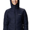 COLUMBIA HEAVENLY LONG HOODED JACKET - SIZE WOMEN S - Dark Nocturnal - Brand New