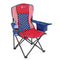 ARROWHEAD OUTDOOR PORTABLE FOLDING CAMPING QUAD CHAIR 6-CAN COOLER AMERICAN FLAG Like New