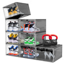 8 Pack Shoe Storage Box, Stackable Shoe Organizer, Space Saving Shoe Boxes Like New