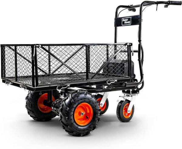 SuperHandy Self-Propelled Electric Utility Wagon - 48V 2Ah Battery System, 660LB