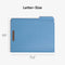 SMEAD FASTENER FILE FOLDERS 50 COUNT BLUE REINFORCED 1/3-CUT TABS 12040 - BLUE - Brand New