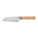 KITCHENAID PREMIUM 5-INCH FORGED SANTOKU KNIFE AUS-10 DAMASCUS STEEL - NATURAL - Like New