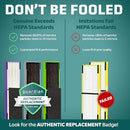 GERMGUARDIAN AIR FILTER B, HEPA REPLACEMENT AIR PURIFIER, FLT4825VO -BLACK/GREEN - Brand New