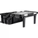 KETER CONNECT CANTILEVER TOOLBOX - BLACK/RED - Like New