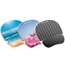 FELLOWES PHOTO GEL MOUSE PAD WRIST REST MICROB - SANDY BEACH (9179301) - Like New