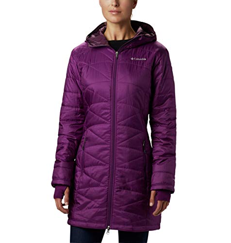 COLUMBIA WOMEN'S MIGHTY LITE HOODED JACKET WILD IRIS EXTRA SMALL 1468771-594 - Brand New