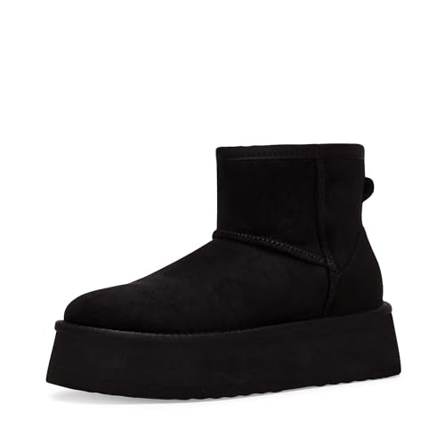 Steve Madden Women Enchanting STIEFEL Ankle Boot Black Suede 9 - Like New