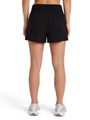 REEBOK WOMEN'S SPRINTER ZIP RUNNING 3” SHORT - BLACK - SIZE: WOMEN L - Brand New