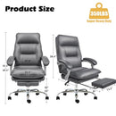 ZZW Executive Office Chair, Reclining Gaming Chair, Ergonomic, 350lbs - Gray - Like New