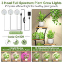 Plant Stand Indoor with Grow Lights 9 Tier 63" Metal Plant Shelf Y-FIR-C-2019 - Like New