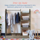ECR4KIDS Dress Up Center Mirror Costume Organizer Grey Wash ELR-3039-GW - Like New