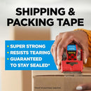 SCOTCH Heavy-Duty Shipping Tape With Dispenser, 1 7/8in x 22.2 Yd, 142 - Clear - Like New