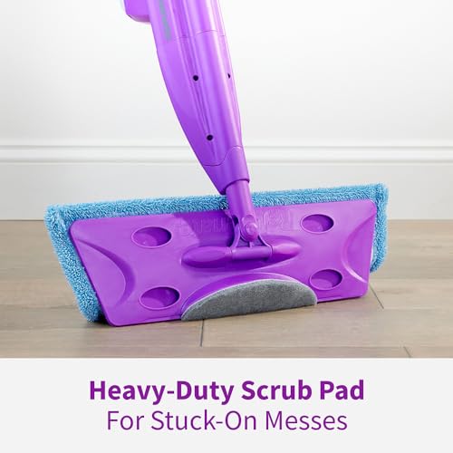 REJUVENATE CLICK N CLEAN MULTI SURFACE SPRAY MOP KIT CLEANS FLOORS PURPLE - Like New
