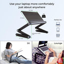 WorkEZ Executive Laptop Stand Desk Adjustable Height computer lap desk - BLACK - Like New