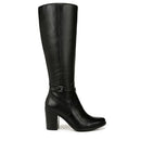 Naturalizer Womens Kalina Knee High Tall Boots Black Leather Wide Calf 6.5 M - Brand New
