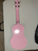 TRENDY SOPRANO UKULELE FOR BEGINNERS 21 INCH HAWAIIAN WOOD UKULELES - PINK - Like New