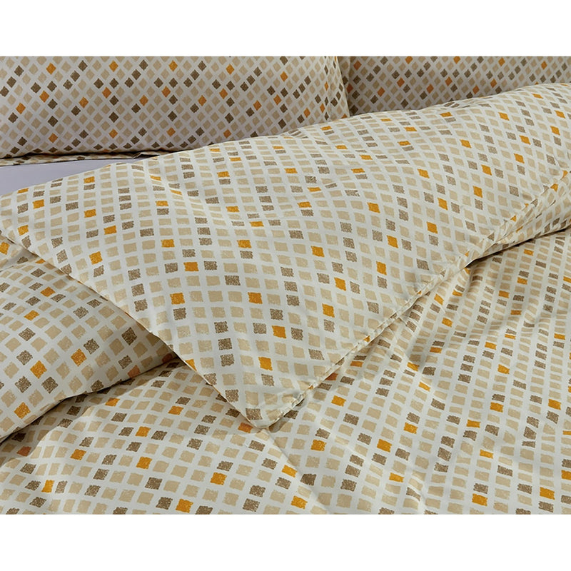 BIBB HOME 300 THREAD COUNT PERCALE WEAVE BEDDING, FULL/QUEEN - MELANGE - Like New