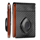 ALPHA PAIR Men's Wallet with Smart Tag Holder for Samsung Bifold Wallet - Orange - Like New