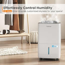 FEHOM 80 PINTS DEHUMIDIFIER ENERGY STAR - 5,000 SQ. FT. DEHUMIDIFIER - WHITE - Like New