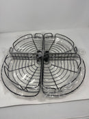 EZFURNI SHOWER CADDY CORNER, 4 LAYER ORGANIZER, TENSION POLE,39.2-113 IN - BLACK - Like New