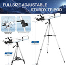 DIANFAN Telescope 80mm Aperture 600mm Telescopes Adults Astronomy 80600 - WHITE - Like New